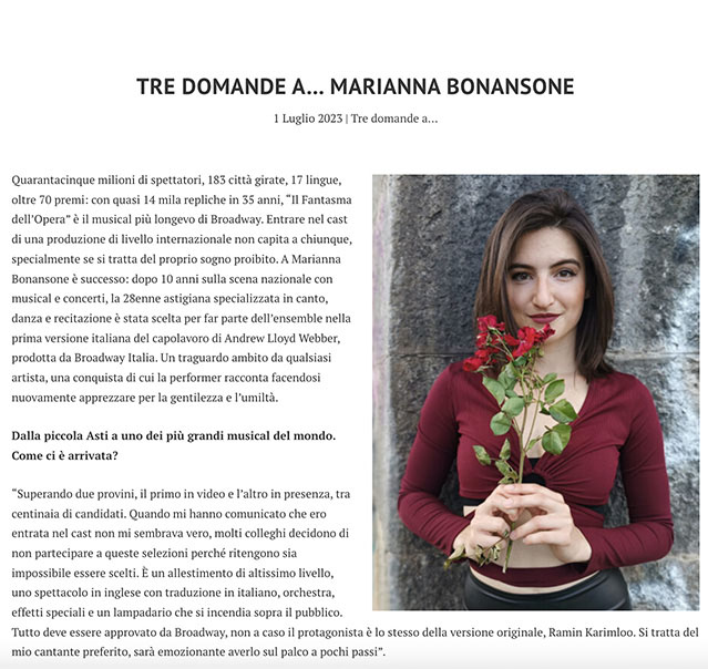 Marianna Bonansone Musical